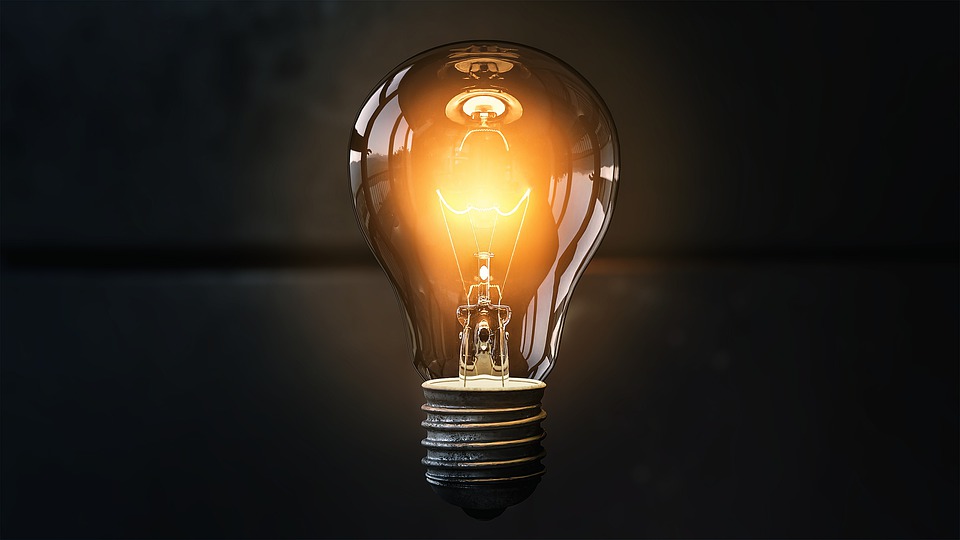 Lightbulb image to represent technical innovation business award